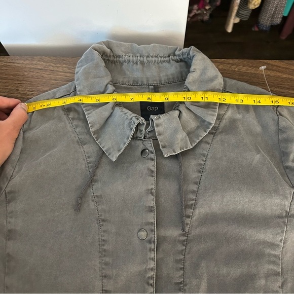 ❤️ GAP Women's Gray Jacket cropped M - Picture 7 of 11